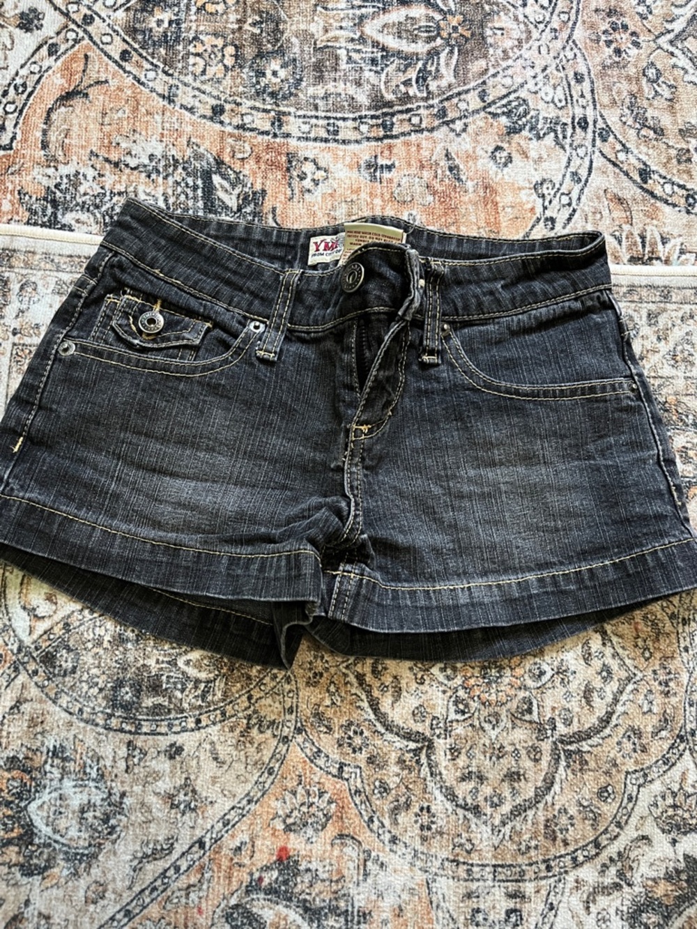 YMI Black Wash Denim Jean Shorts